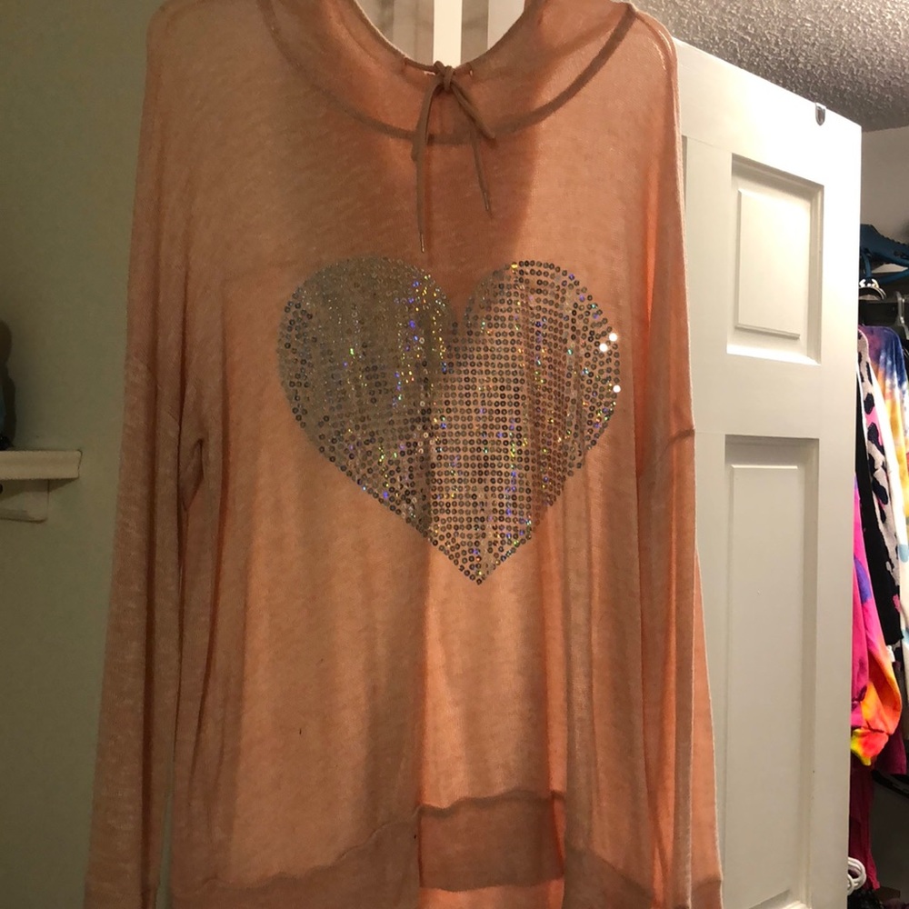 Super cute sweater with hood - gently used!